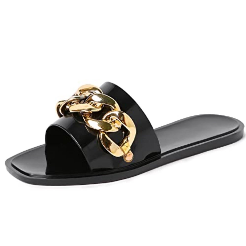Brand: ZHR
Black Sandals for Women Chain size 9